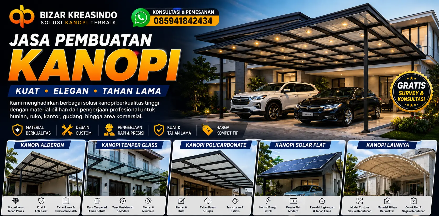 Jasa Kontraktor Kanopi balaraja