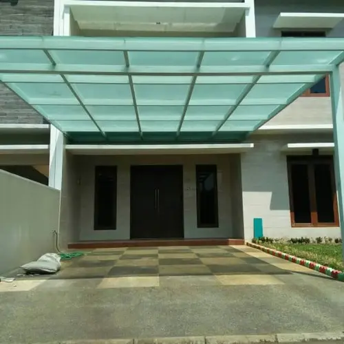 Kanopi Kaca Tempered 10mm di  balaraja